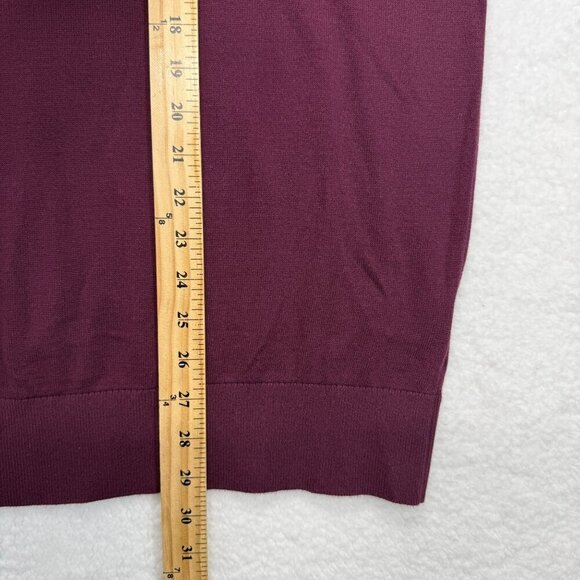 Gap Color Block Crewneck Sweater Cotton Plum Preppy Casual Academia Mens XXL NEW - Picture 11 of 11